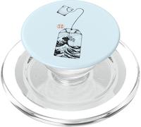 Sachet de thé Great Wave Esthétique Japonaise PopSockets PopGrip pour MagSafe