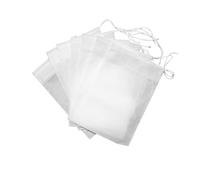 Sachet de thé vide, filtre à thé en papier, Sachets filtre à thé en tissu Non tissé avec cordon de serrage for vrac, 100 800 pièces, 5x7-10x15cm(10x12cm,200PCS)