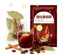 Sachet D'éPices Festives pour Vin Chaud - MéLange Cannelle-éCorce D'Orange pour Cidre de Pomme Grog(Old model)