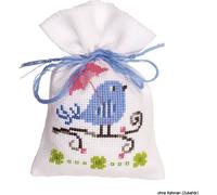 Sachet d'herbes Vervaco "Blue Bird", modèle de comptage