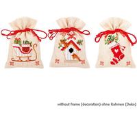 Sachet d'herbes Vervaco "Christmas Set of 3", modèle de comptage