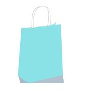 Sachet En Papier Avec Poignée 10/30/50pcs Holiday Party Bag With Handle Jewelry Shopping Bag Christmas Marriage Colored Paper Bag(Blue,10PCS)