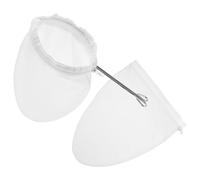 Sachet Filtre à Thé Réutilisable en Coton Blanc 3 Pièces | Maille Dense, Retient Feuilles et Particules, Usage Café ou Boutique, Anneau Métallique Inclus