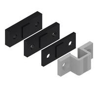 Ferco Sachet gâche aluminium + cale LA CROISÉE DS 6812-007 Argent