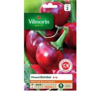 VILMORIN -Piment Bomber - Petit Fruit Fort en Bouche -moyennement piquants - Note de 5/10 sur l'échelle de Scoville -adapté à la Culture en Pot ou carré Potager