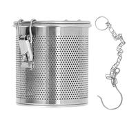 Sachet infuseur à épices en acier inoxydable, filtre à épices à mailles fines avec chaînette de suspension pour soupes, sauces, jus et thés. (0.Lösung)