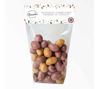 SACHET | moulage de noël | Chocolat à offrir | Chocolat Noel artisanal Chocodic (Cacahuètes caramélisées enrobées de chocolat 200g)