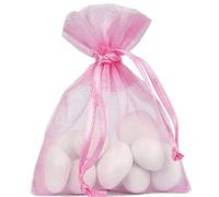 Santex Sachets organza Rose pâle 7,5 x 10 cm Lot de 10