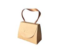 Sachet Papier Kraft Lot de 5 boîtes créatives en papier kraft coréen, petit sac à main, fourre-tout, boîte pliante, emballage for sucre(Color2,5pcs10x7.5x5cm)