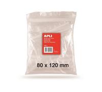 Sachet plastique refermable - APLI - 80 x 120 mm - Pack de 100 - PE 50µ