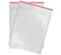 Sachet Plastique Transparent - 80x120mm - Lot de 100 - Réutilisable - Imperméable - Congélation
