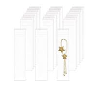 Sachet Plastique Transparent 8x30cm 100 Pièces OPP Sachet Alimentaire Clear Cellophane Sacs Auto-Adhésifs 50microns pour Bijoux Artisanat Bougies Fête Décorative(3 Tailles au Choix)