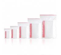 Sachet Plastique Transparent Sac Plastique Zip Réutilisable 5 Tailles Différentes 500 Pièces Pochette Transparente Zippée