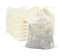 Sachet Remplir Petit Sachet Tissu, 8×10cm, 25 Pièces, The Filtre Thé, Pochon Coton