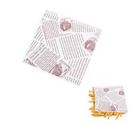Sachet Sandwich Papier Blanc Triangulaire Anti-Huile 100 Pièces 18x18 cm pour Burgers, Sandwiches et Snacks - Pratique, Durable, Écologique, Résistant à l'Huile et à l'Eau