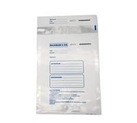 Sachet scellé pour pièces de Monnaie - Lot de 50 - Idéal pour les Transferts de fonds en entreprise - 8Kg de Monnaie Transportable - Numérotation séquentielle et code-barres unique