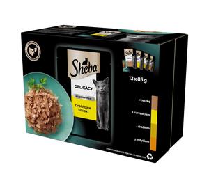 Sachet Sheba Delicacy In Jelly Saveurs de volaille 12x85g