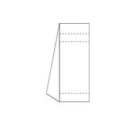 Sachets avec Fond Cartonné - Grands Sacs de Présentation pour Confiseries - 10 x 21 x 6 cm