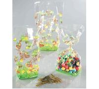 Sachets cellophane Pâques - FOLIA - 145 x 235 mm - Transparent - Lot de 10 - Imprimés