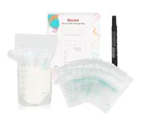 Sachets de Conservation Lait Maternel ,60 Pièces, 200ml sachet conservation lait maternelle pré-stérilisés,double glissière.