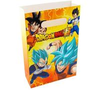 Sachets de Fête - Dragon Ball Super - 4 Sachets - Multicolore - 15.5 x 23.6 cm - Papier