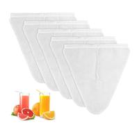 Sachets de lait de noix avec 5 pièces pour lait de noix biologique et lait végétal - passoire multi-usages pour fromage maison, jus de fruits et jus de légumes (sachets en forme de V (30 x 30 cm))