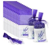 Sachets de Lavande Parfumée - 20 Sacs en Coton-Ramie avec Cordon pour Mariage, Faveurs de Bébé et Plus Encore，157.2cm