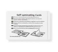 Sachets de plastification à froid autocollants, films de plastification pour sceller et protéger des photos, des menus, etc. sans plastifieuse, jeu de 10, chacun 66 mm x 100 mm, transparent