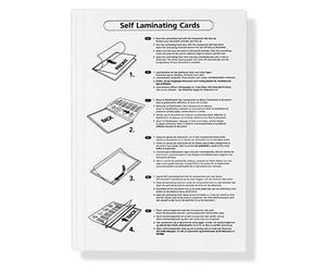 Sachets de plastification à froid autocollants, films de plastification pour sceller et protéger des photos, des menus etc. sans plastifieuse, jeu de 20, chacun 160 mm x 222 mm pour A5, transparent