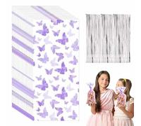 Sachets de Plastique Transparents - Sacs-Cadeaux Thème Papillon pour Fêtes, 100 Pièces - Idéal pour Calendrier de L'Avent à Remplir