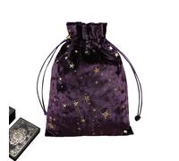 Sachets de tarot avec cordon, sac de tarot en velours - Pochette de rangement en velours pour cartes Oracle, sac de rangement en velours, exquis sac de tarot et de dés, sacs multifonctions pour