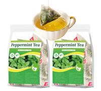 Sachets De Thé À La Menthe Poivrée Pure, Infusion Rafraîchissante À Base De Plantes For Une Clarté Quotidienne, 30 Pièces(2pcs)