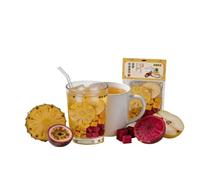 Sachets De Thé Aux Fruits La Passion À L'ananas, 20 G X, Glacé Infusé Froid For Le Bureau, L'après-midi, Prêt En 5 Minutes, Alternative Feuilles Mobiles