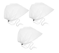 Sachets de Thé en Filet Nylon Réutilisables 3 Pièces Blancs