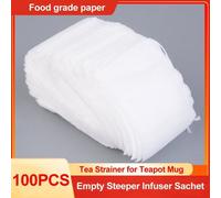Sachets De Thé Vides Parfumés De Quualité Alimentaire, 100 Pièces, Infuseur Avec Ficelle, Thermoscellé, Filtre En Papier Pour Tisane En Vrac