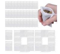 Sachets de thé vides - Sachets de thé en maille fine en vrac - Dents à dessin non tissées - Thé en vrac - Sachet de thé vide | Sac de bain de pieds doux, sac de médecine - Sac de décoction avec maille