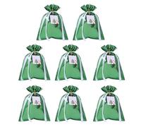 Sachets de vitesses de vacances - Ensemble de sacs-cadeaux de Noël, collection réutilisable de 8 pièces à cordon | Emballage saisonnier avec des impressions joyeuses, décoration de fête pour