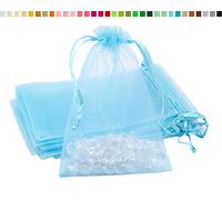 Sachets en Organza 7x9cm Bleu Ciel 10 pièces