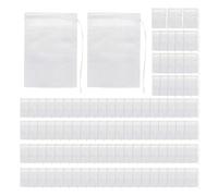 Sachets filtrants à thé en vrac - Maille fine respirante avec cordon de serrage pour les épices, le bain, la décoction de médicaments, sacs d' rechargeables pour la cuisine, la beauté, le bain