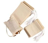 Sachets filtrants pour thé 100 pièces de qualité alimentaire avec ficelle et joint guérison, plusieurs tailles(Filter Paper Tea Bag,5x7cm)