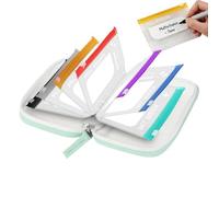 Sachets médicament - Pochette nomade réutilisable | Étui imperméable 14 logements fermeture éclair - séniors, femmes, hommes - matin, midi, soir - grande contenance hebdomadaire