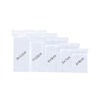 Sachets Plastique 500PCS Sac en Transparents Refermables 5 Taille Sac de Rangement Scellé Transparent Pochette Zip