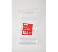 Sachets plastiques refermables - APLI - 100x150 mm - Pack de 100 - PE 50µ - Système de fermeture sûr