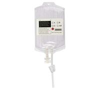 Sachets pour boissons sanguines, 15 x 11 x 1, sac énergétique pour Halloween, en plastique médical, 350 ml, réutilisable pour boissons sanguines, sac de vampire d'Halloween, accessoires (comme montré)