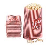 Relaxdays Sachets de pop corn rouge blanc 288 pces