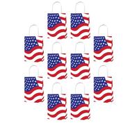Sachets Présents en Papier, 10 Pièces, Motif Drapeau Américain | Réutilisables pour , Fête de l’Indépendance, Journée des Anciens Memorial Day, Quatrième Juillet