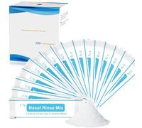 Sachets Sel Nasal, 100 Pièces Sel pour Rinçage Nasal, 2.7g Sachets de Sels de Rinçage des Sinus, Nettoyage Nez Adulte, Lavage Nez, Soulagement des Sinus