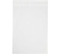 Sachets transparents plats à fermeture autocollante - 16,8 x 23 cm - 50 pcs