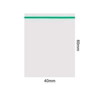 Sachets zippés Amsterdam - 10x10 stop-odeur 40x60mm 50 microns vert - Lot de 100