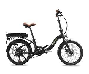 SachsenRAD E-Folding Bike F2 Farmers Vélo électrique pliable 20" avec batterie 470 Wh jusqu'à 130 km de distance, pour homme et femme avec homologation StVZO